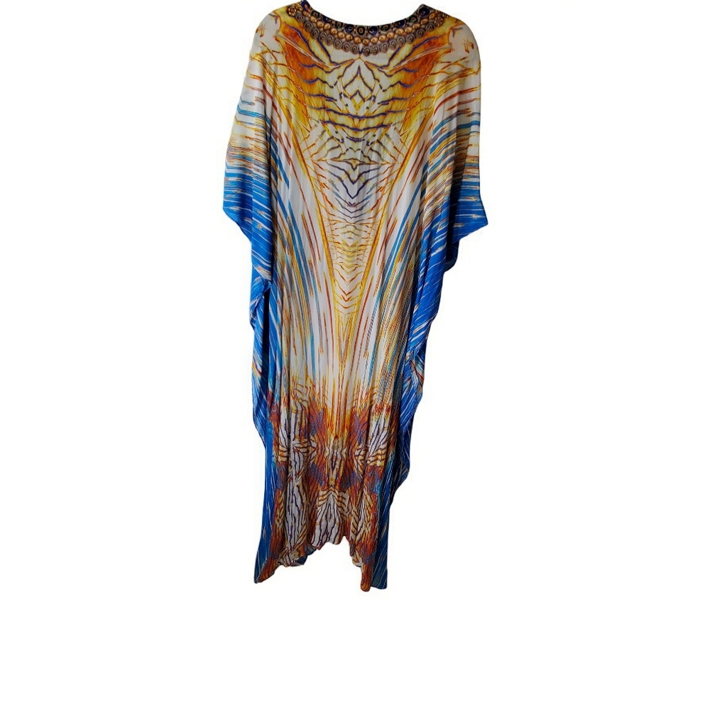 Sakkas Multicolor Patterned Kaftan - image 3